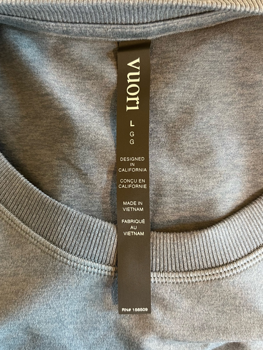 Vuori Halo Crew DreamKnit™ Sweatshirt • NWT • Large • Blue • $96 Retail - Picture 4 of 10